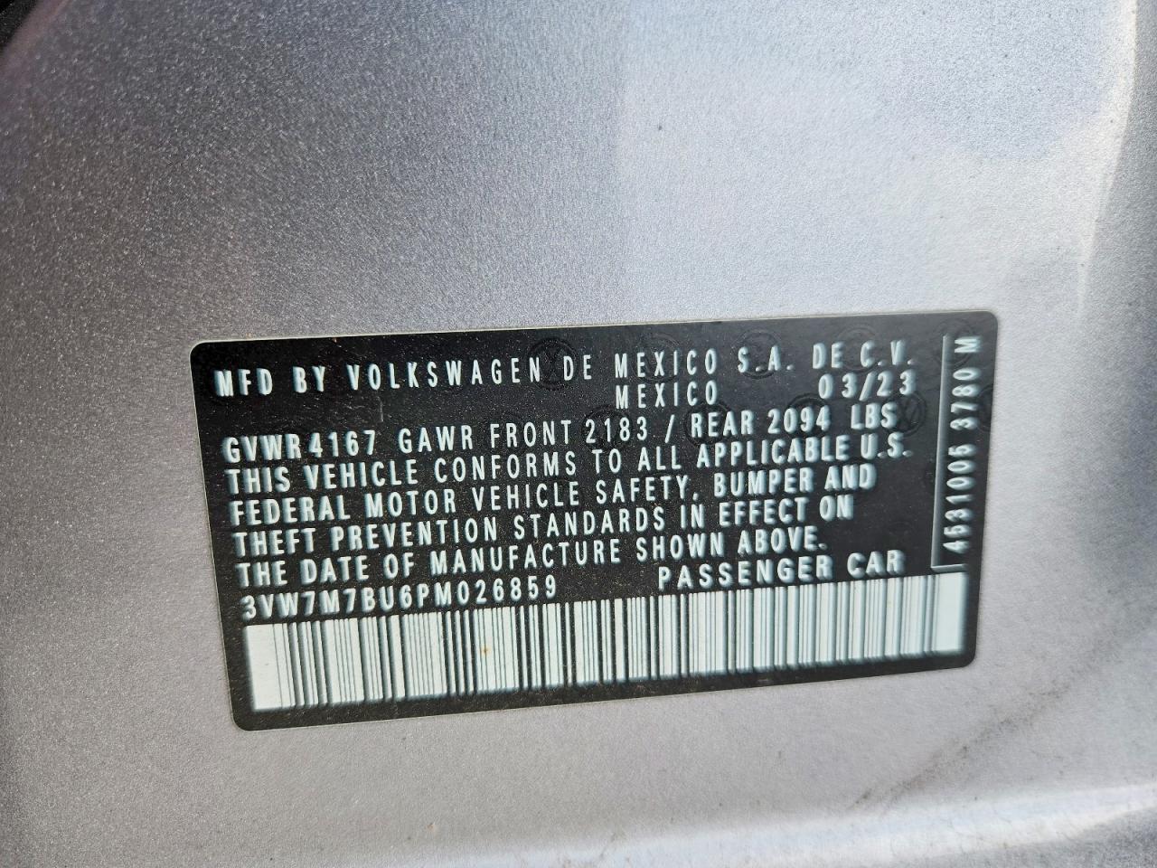 2023 VOLKSWAGEN JETTA