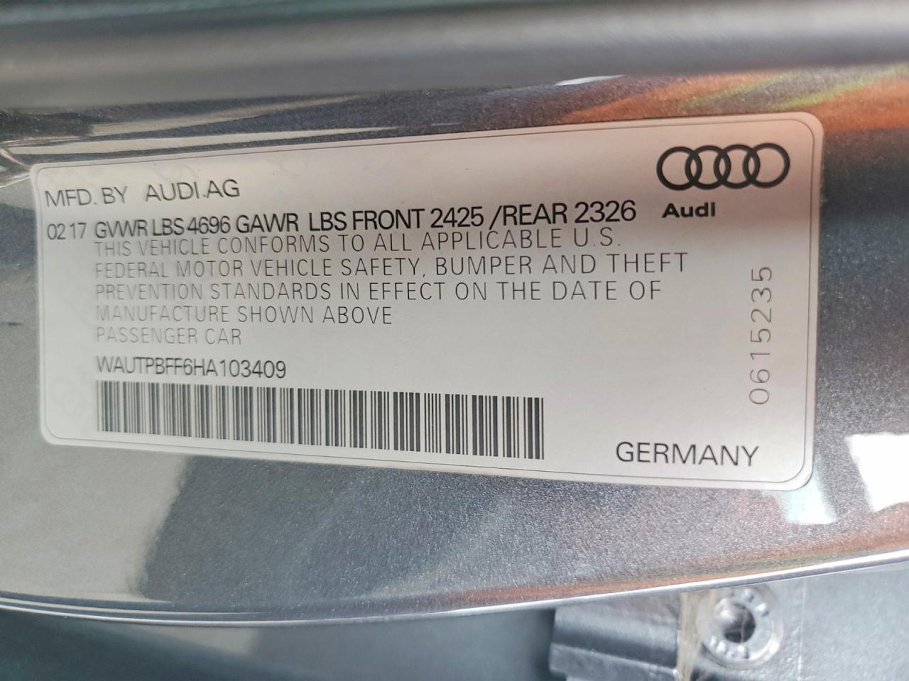 2017 AUDI A3