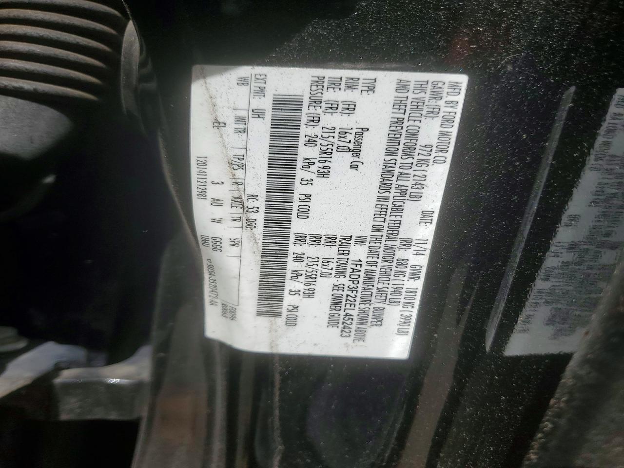 2014 FORD FOCUS