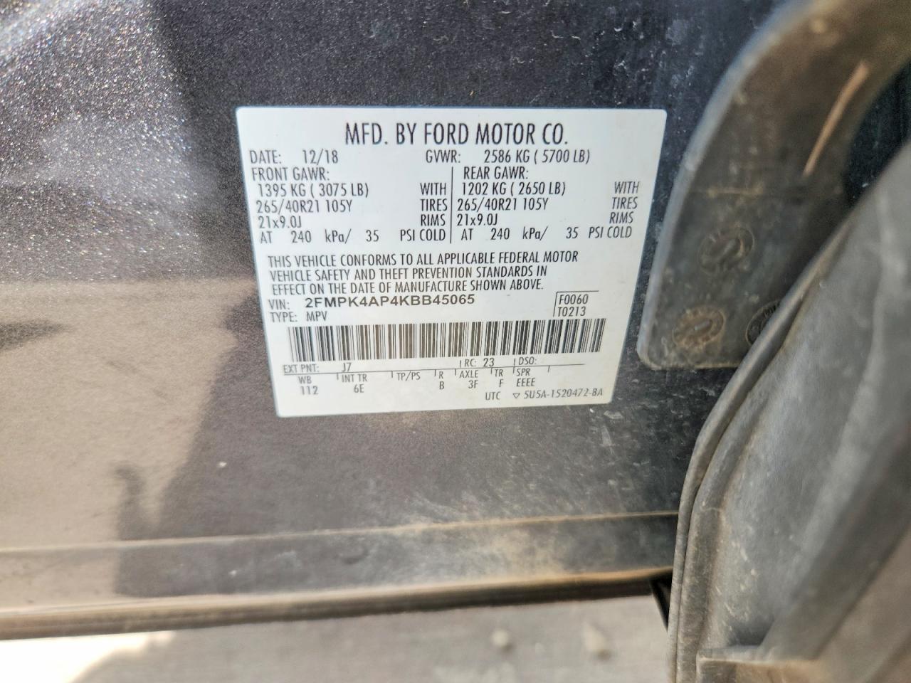 2019 FORD EDGE
