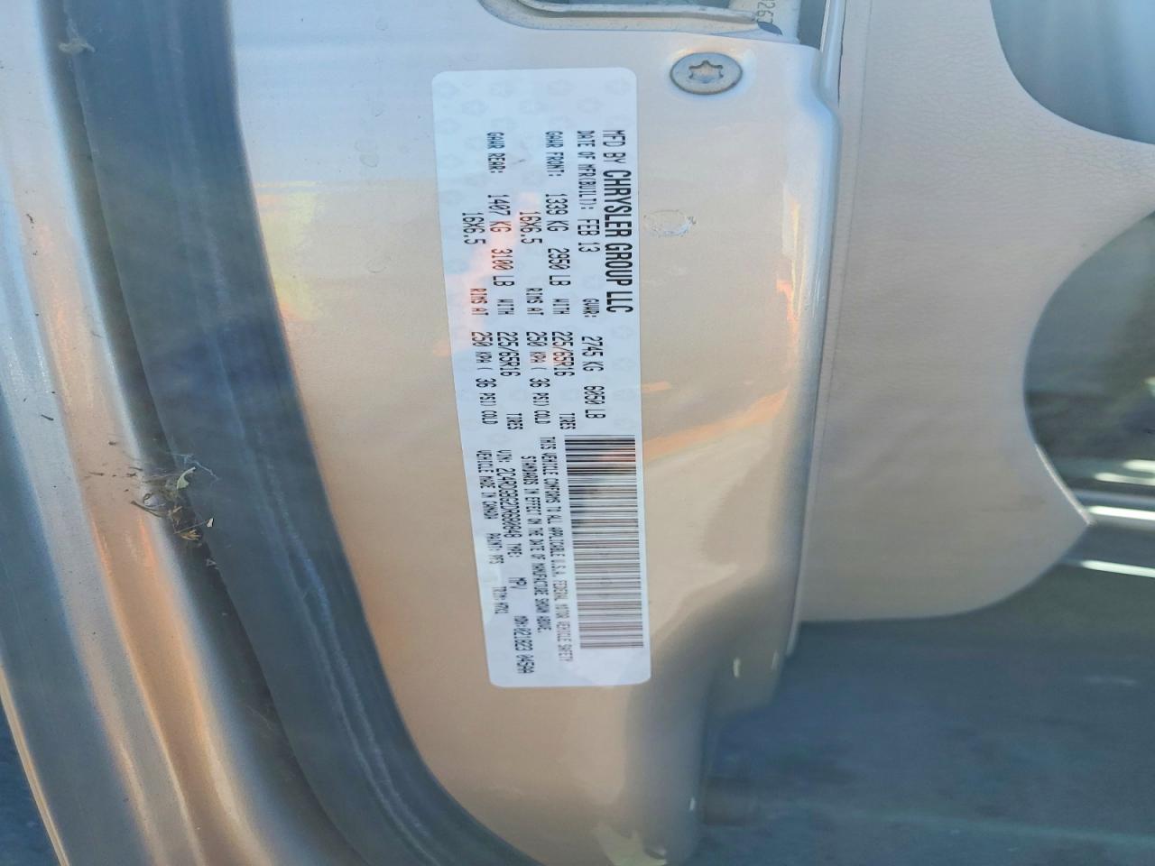 2013 DODGE CARAVAN
