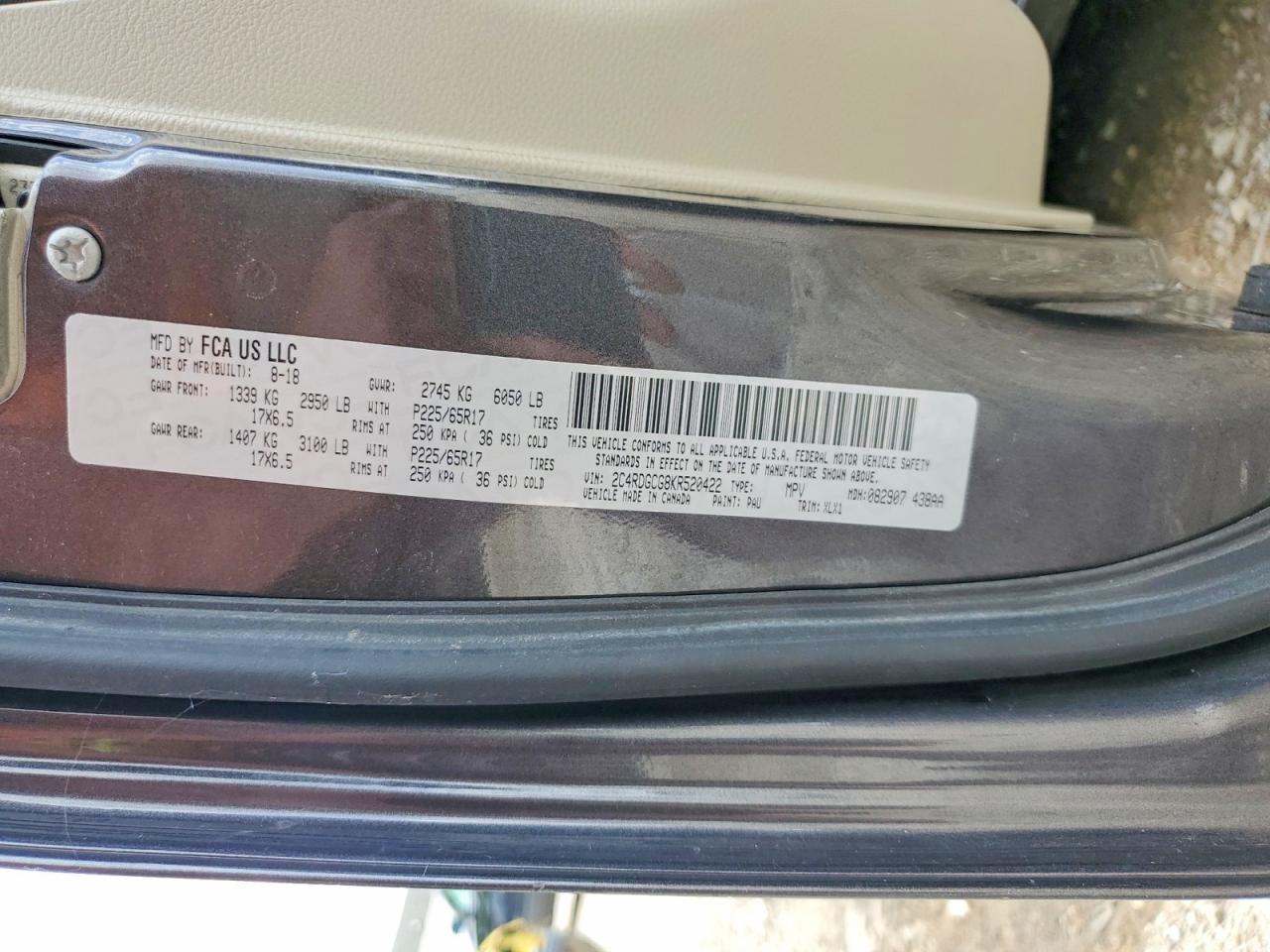 2019 DODGE CARAVAN