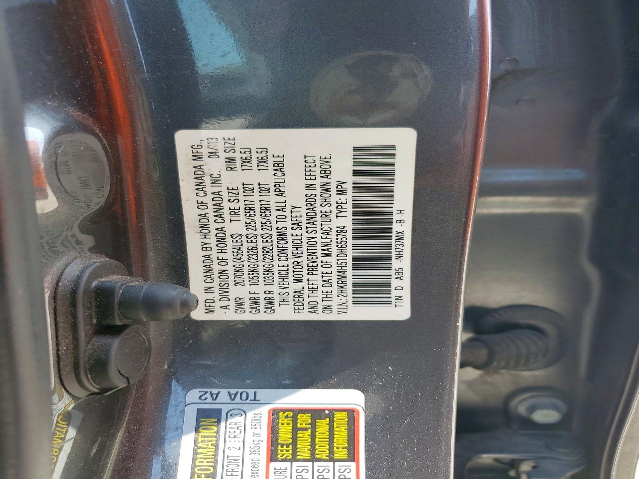 2013 HONDA CRV