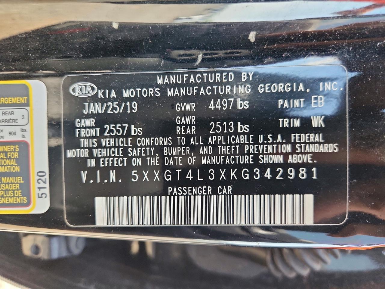 2019 KIA OPTIMA