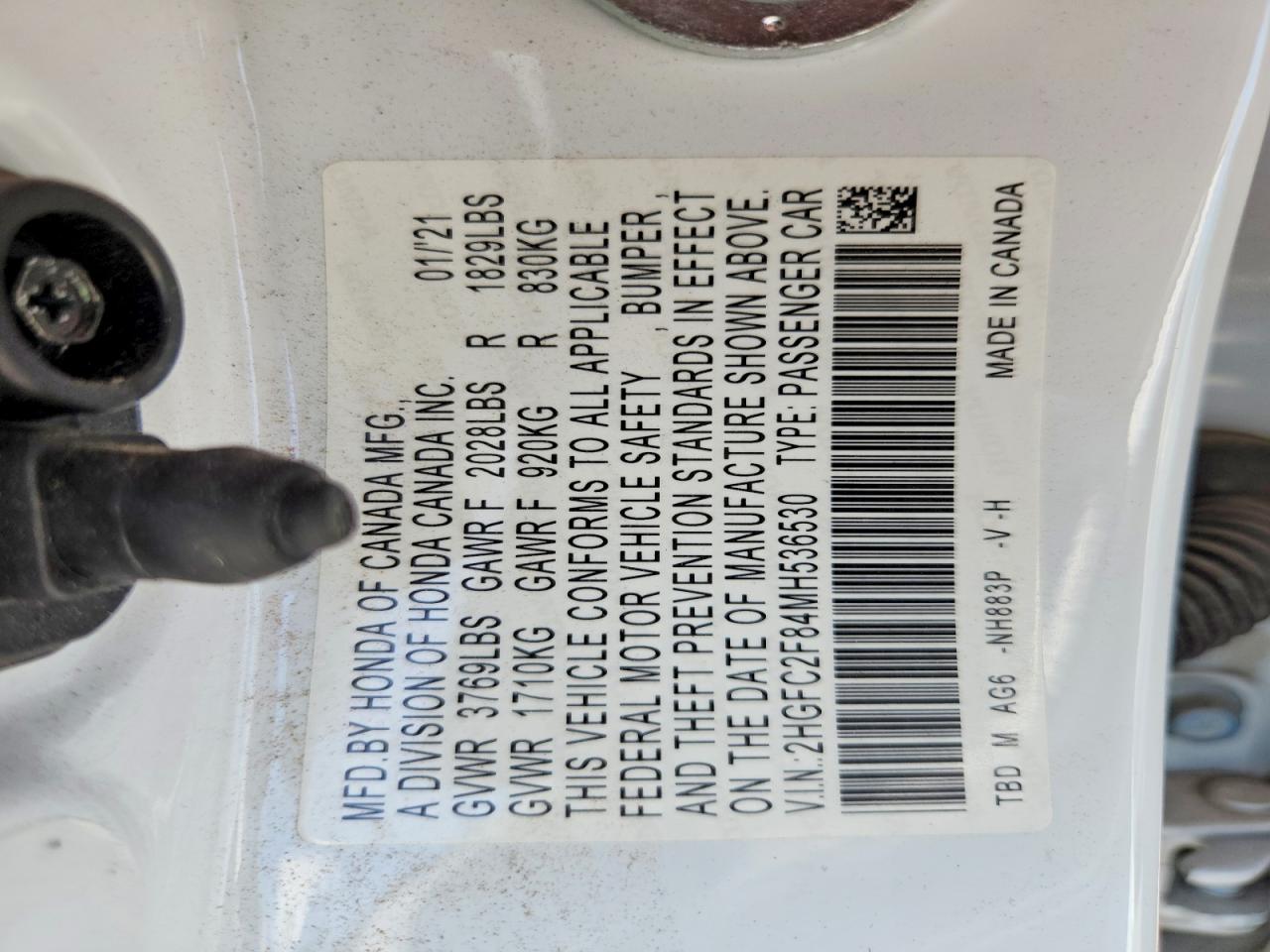 2021 HONDA CIVIC