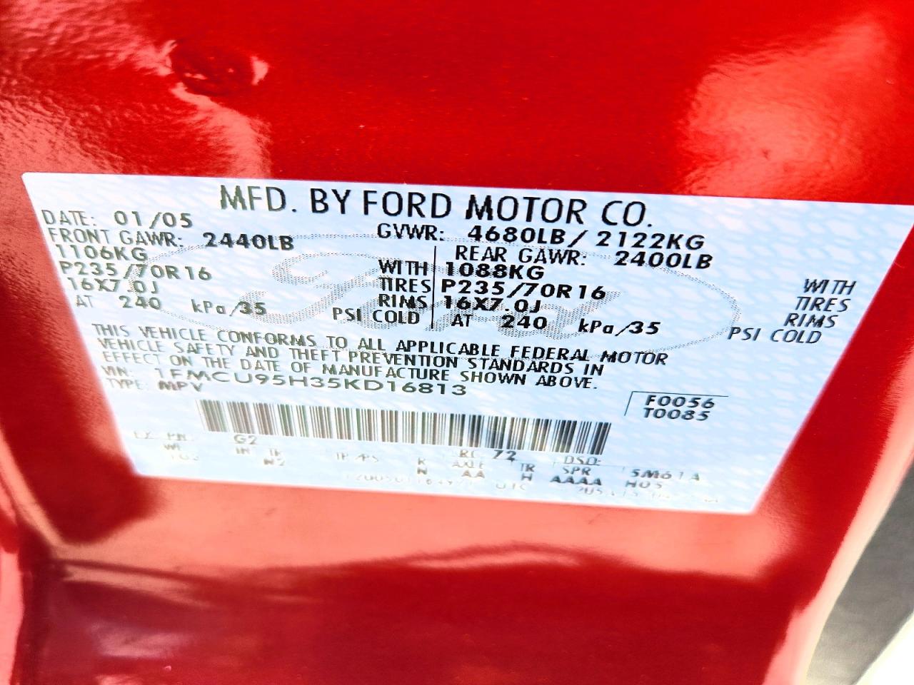 2005 FORD ESCAPE