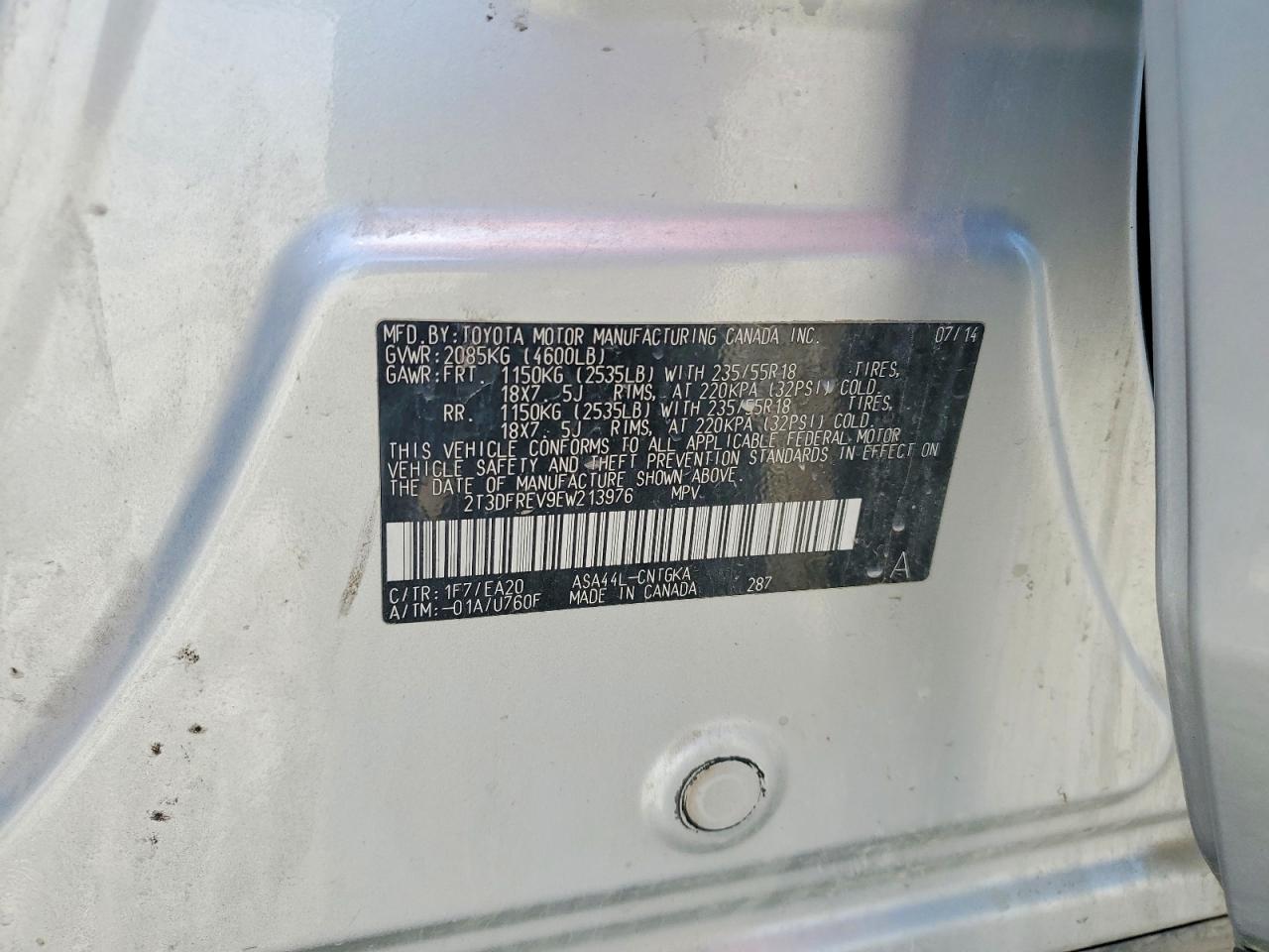 2014 TOYOTA RAV4
