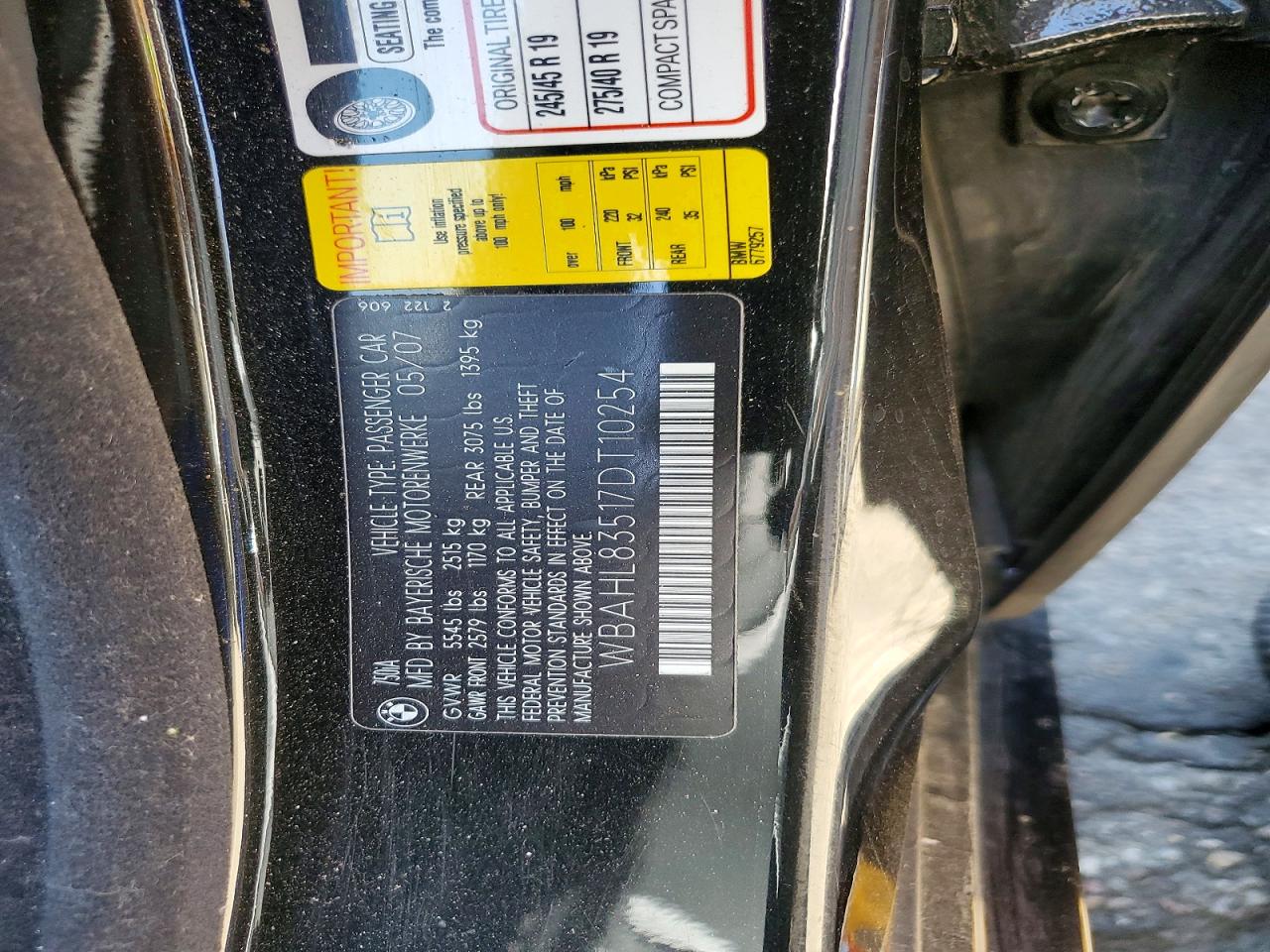2007 BMW 7 SERIES