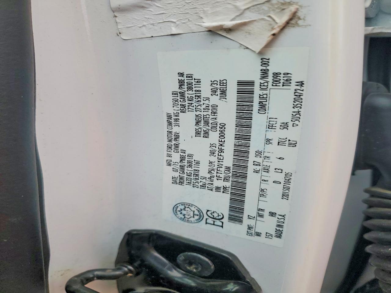 2015 FORD F150