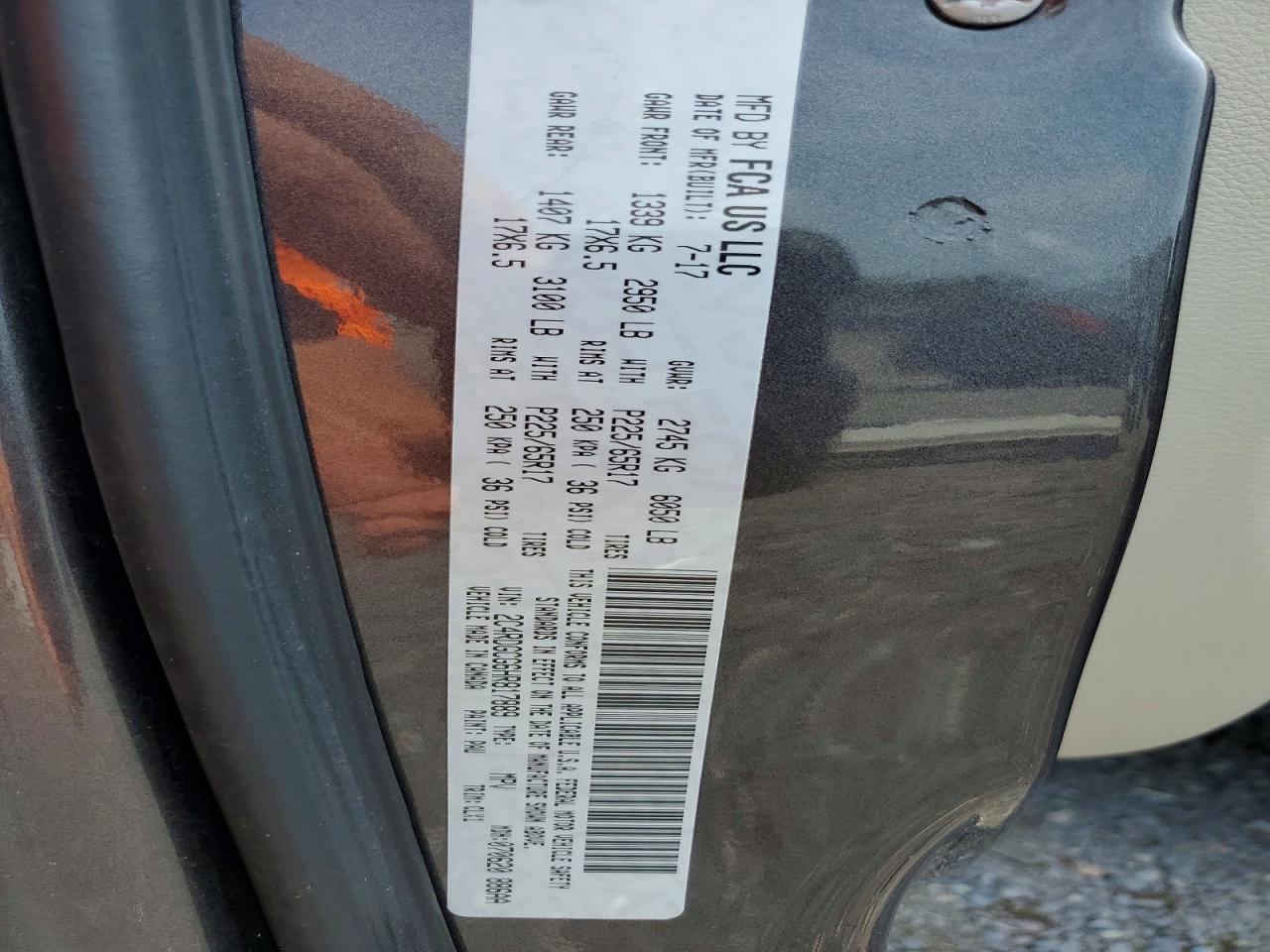 2017 DODGE CARAVAN