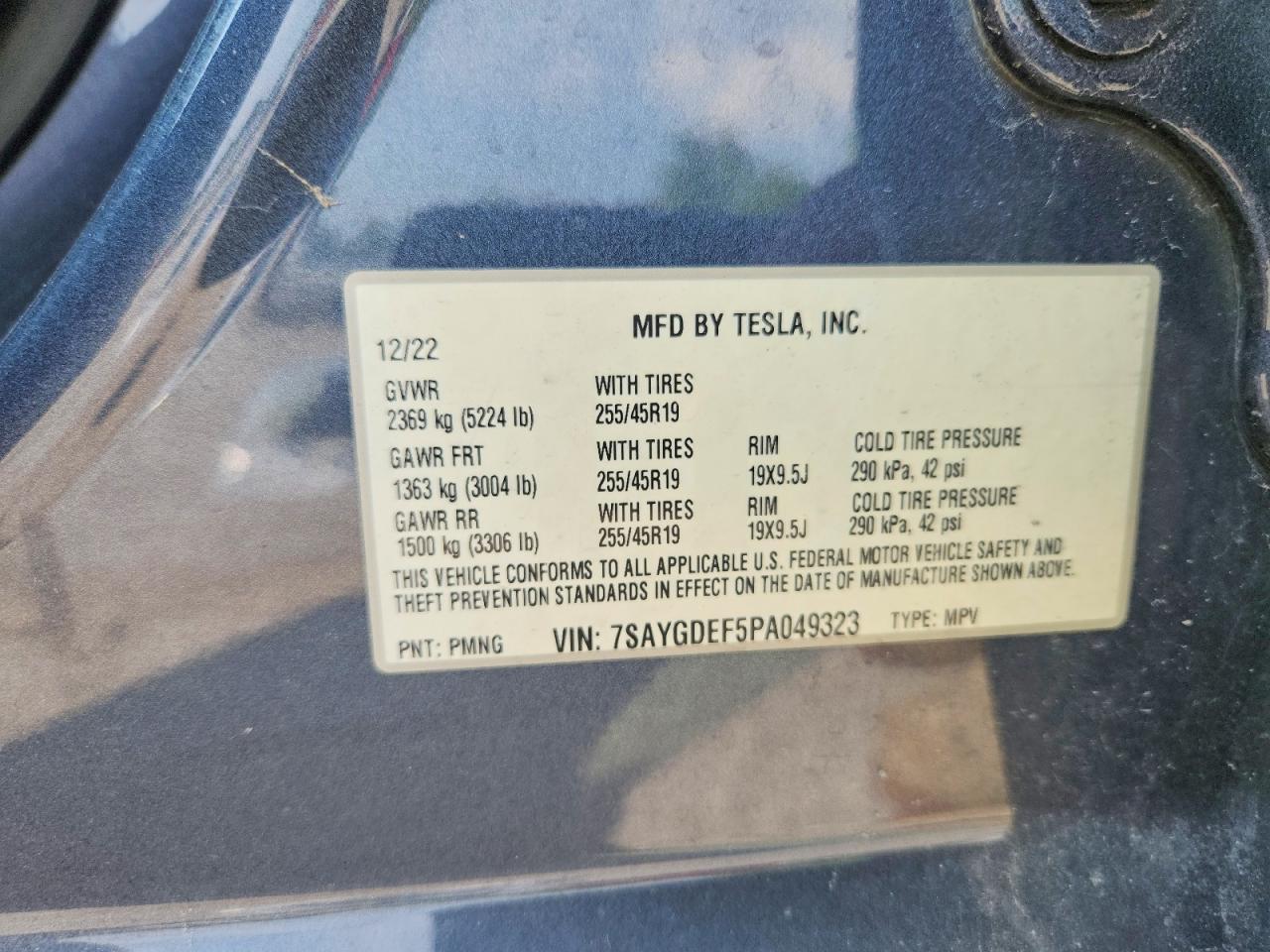 2023 TESLA MODEL Y