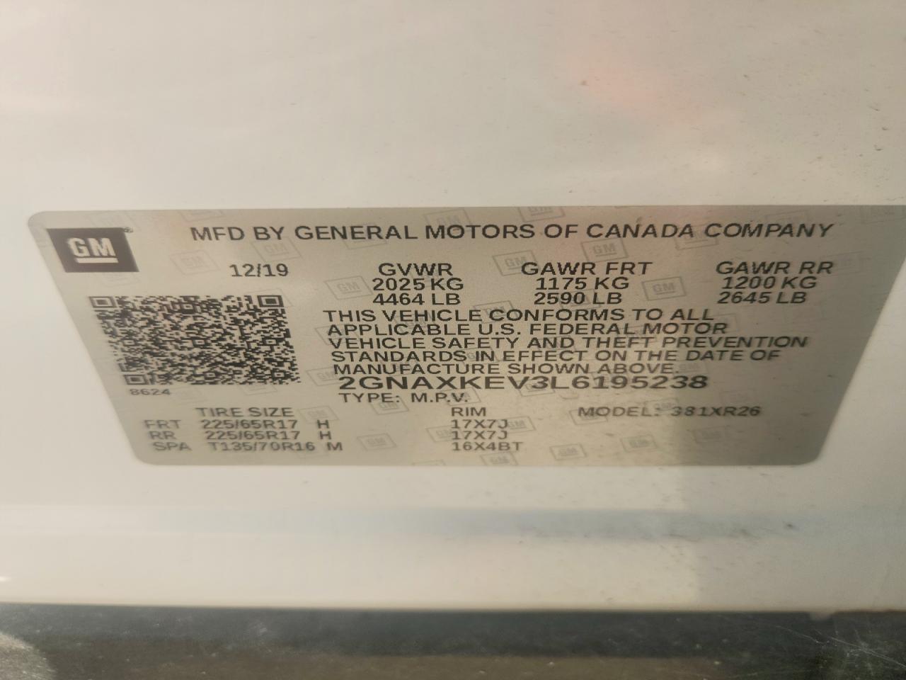 2020 CHEVROLET EQUINOX