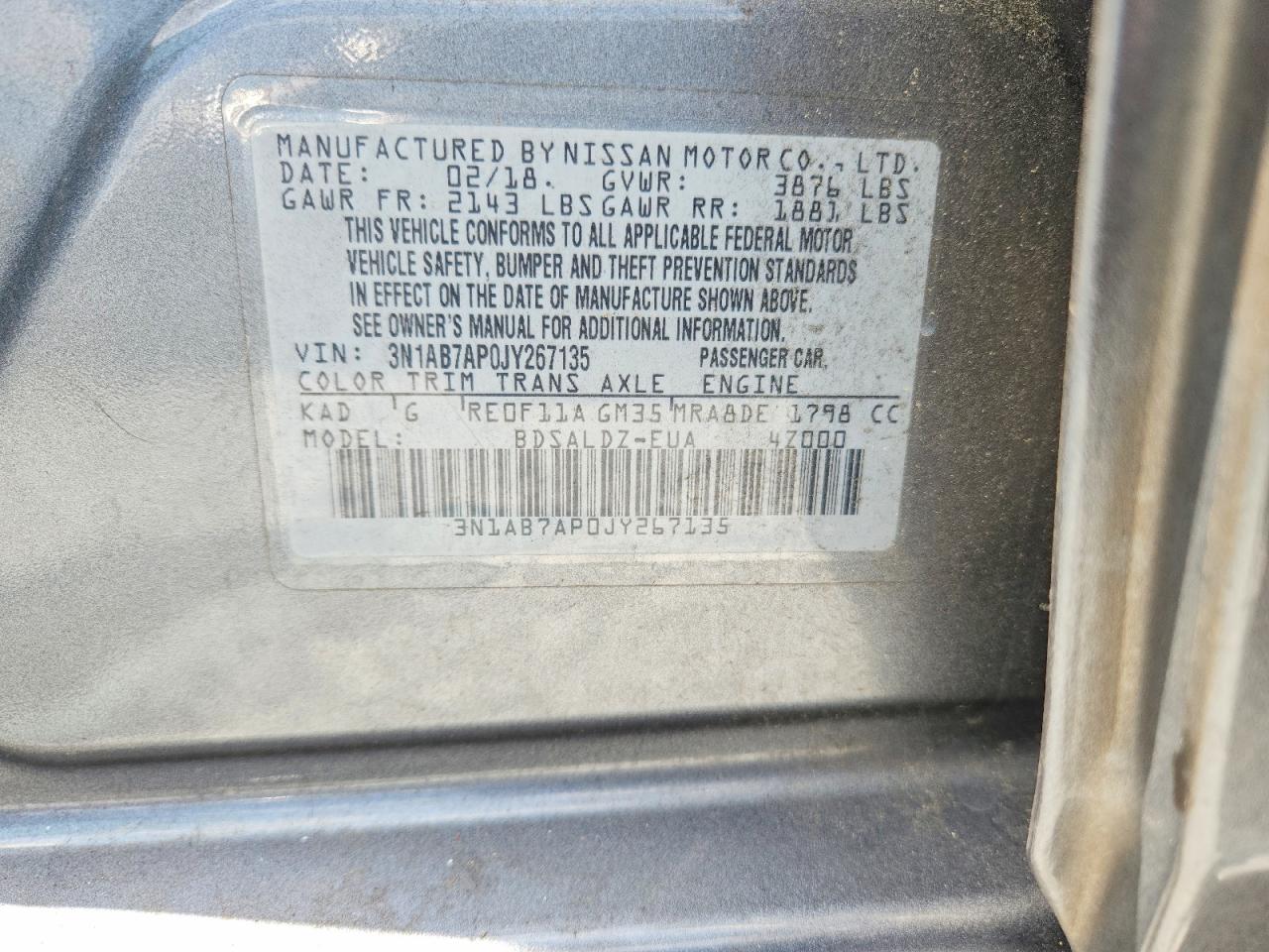 2018 NISSAN SENTRA