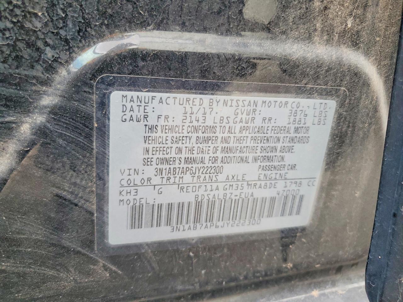 2018 NISSAN SENTRA