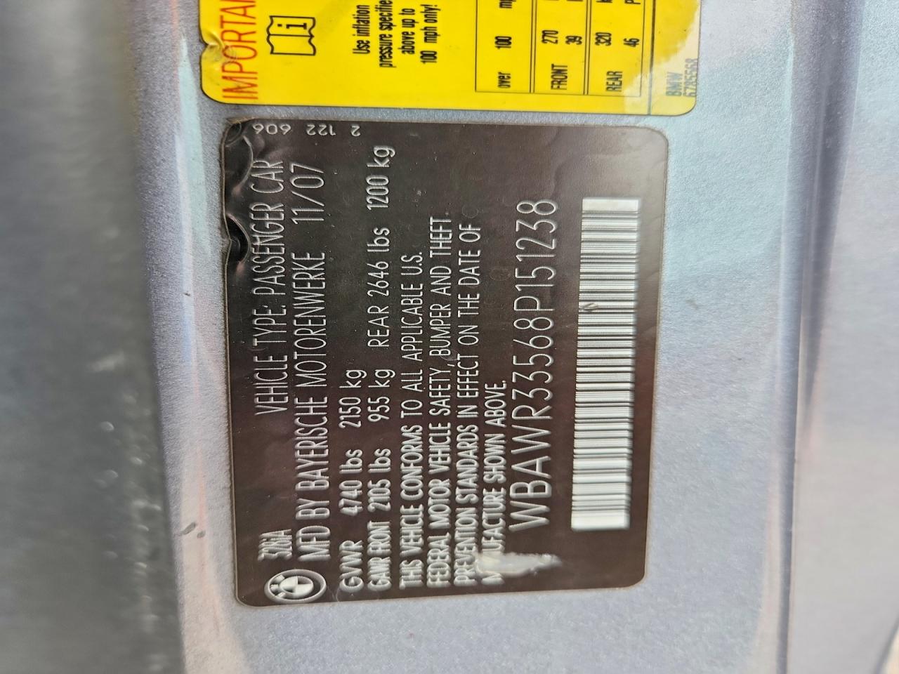 2008 BMW 3 SERIES