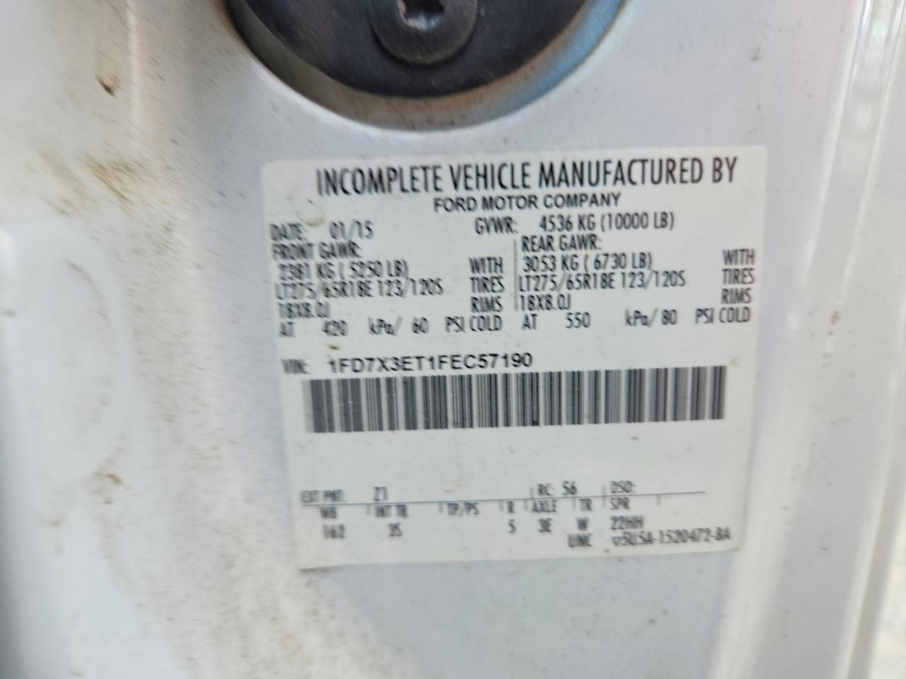 2015 FORD F350