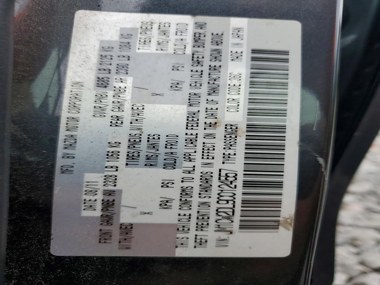 2012 MAZDA 5