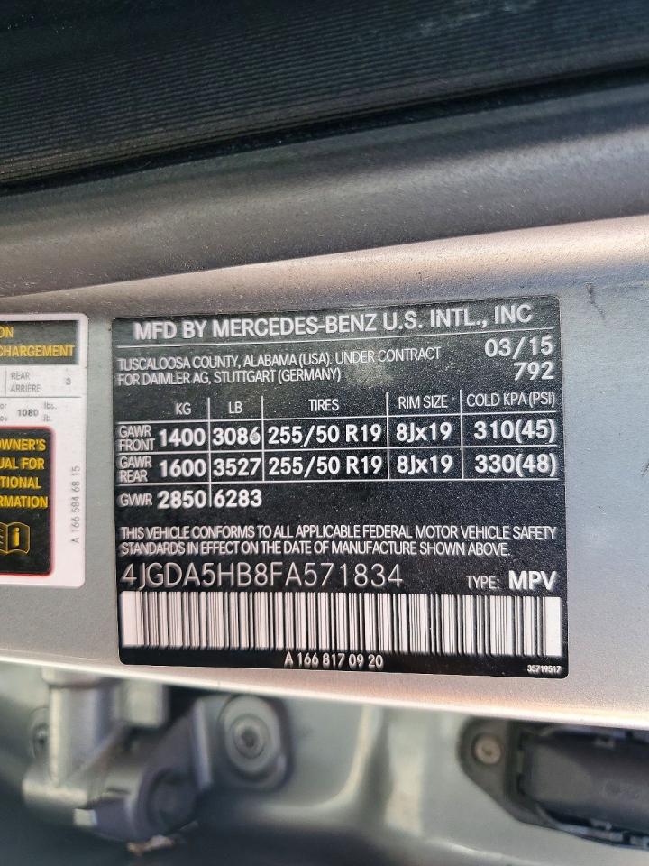2015 MERCEDES-BENZ M-CLASS