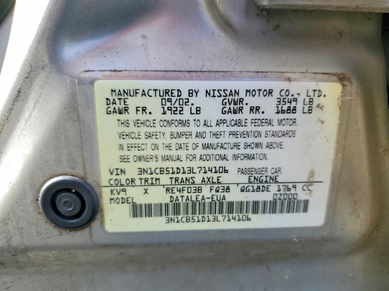 2007 NISSAN SENTRA