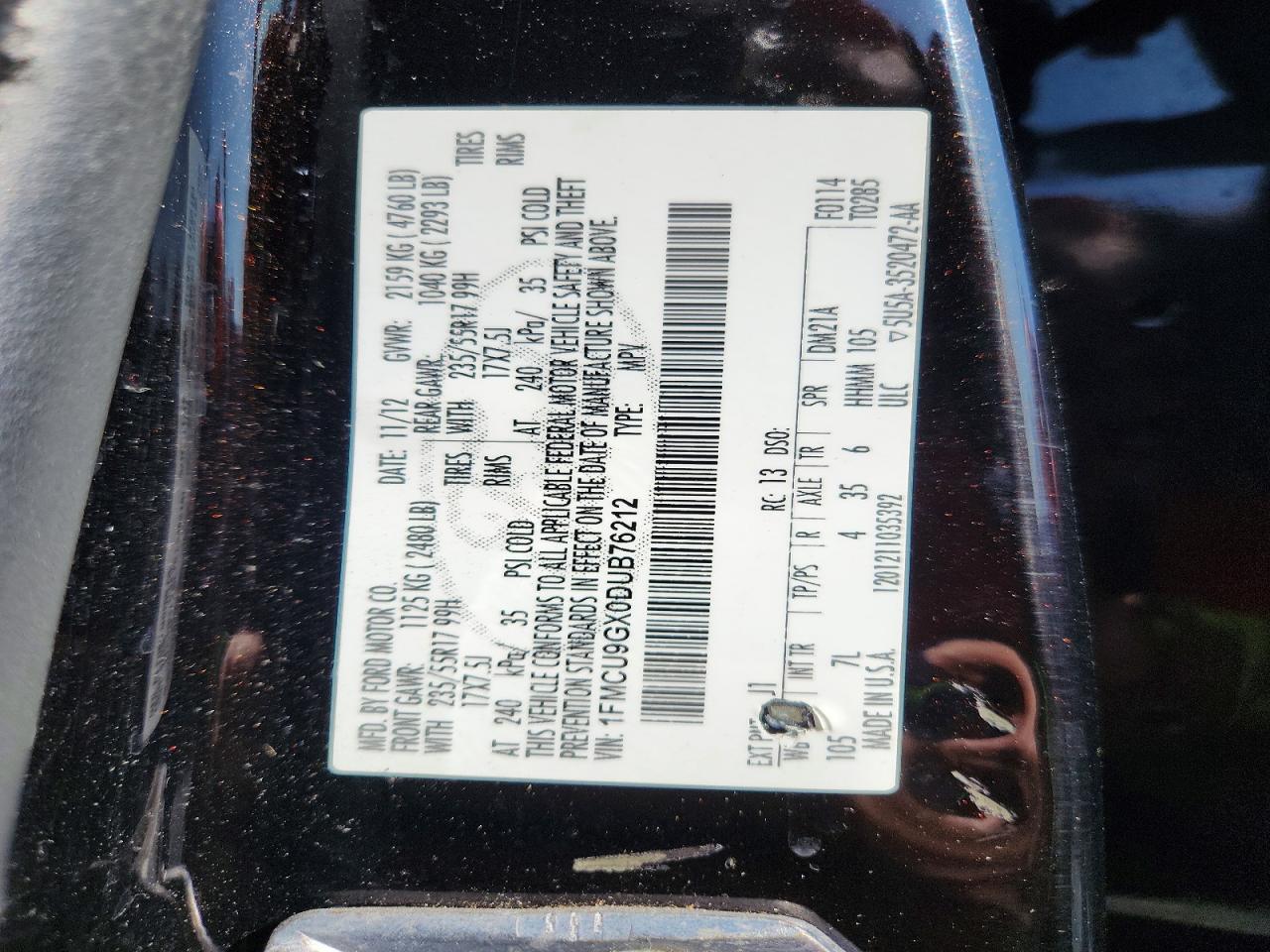 2013 FORD ESCAPE
