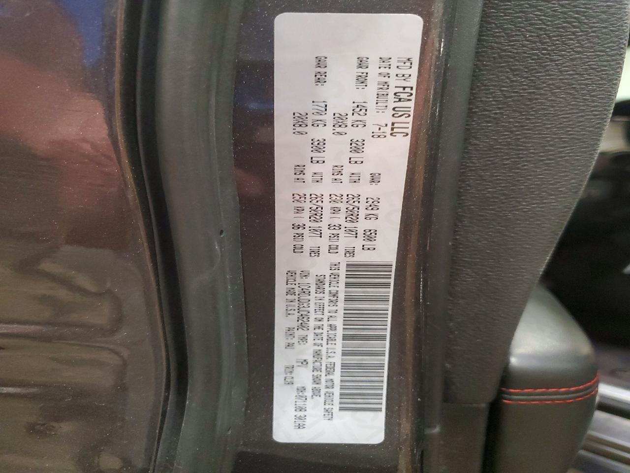 2018 DODGE DURANGO