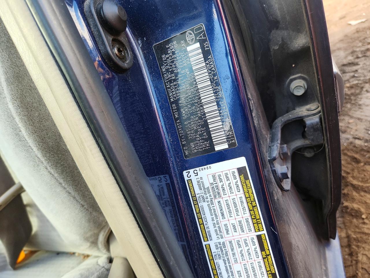 2006 TOYOTA COROLLA