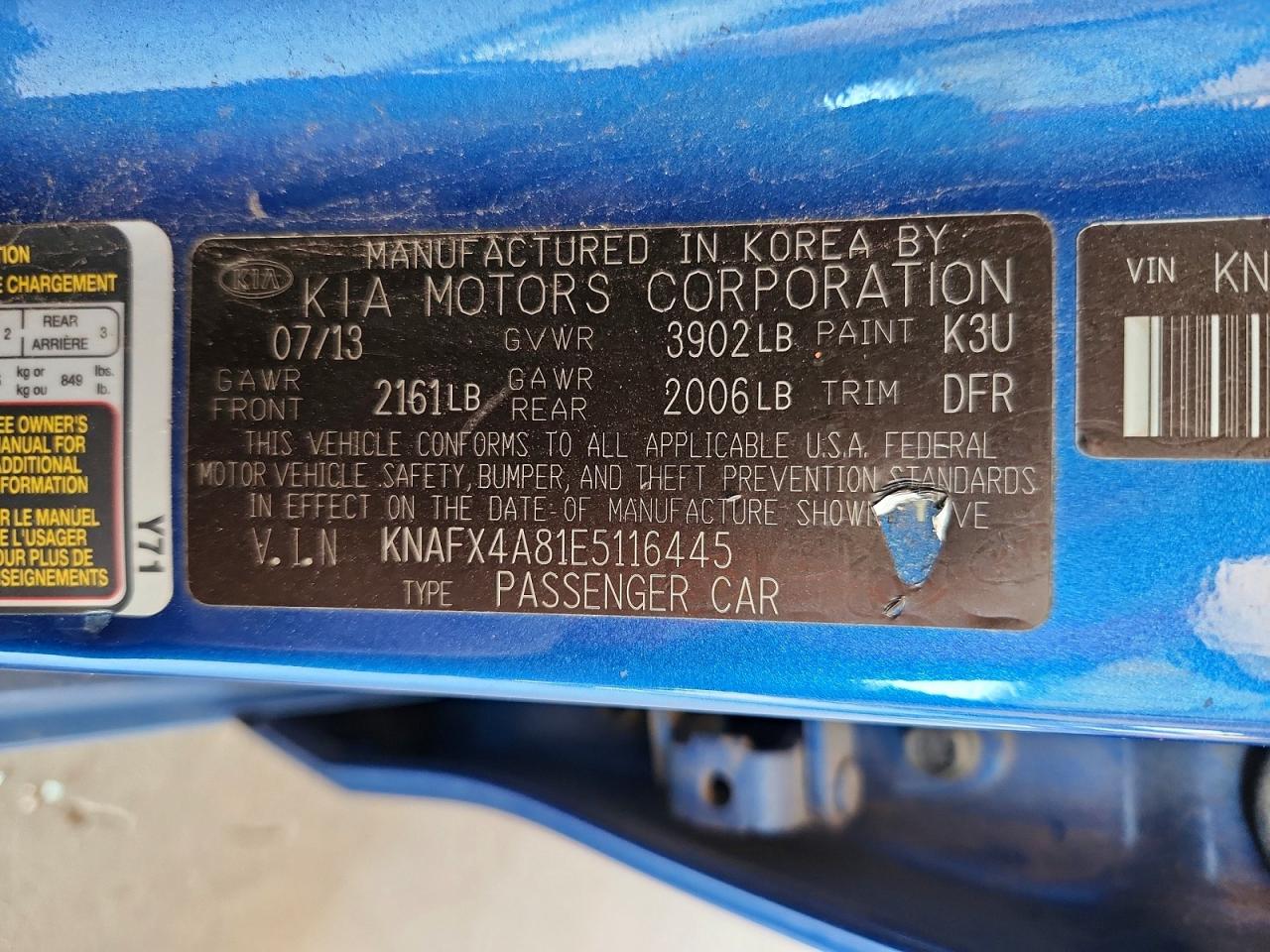 2014 KIA FORTE