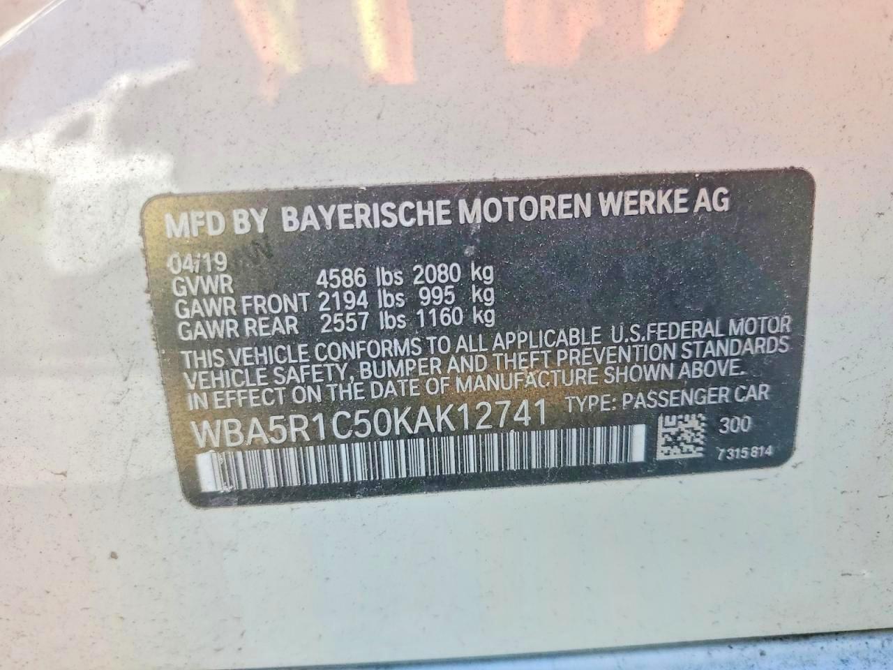 2019 BMW 3 SERIES