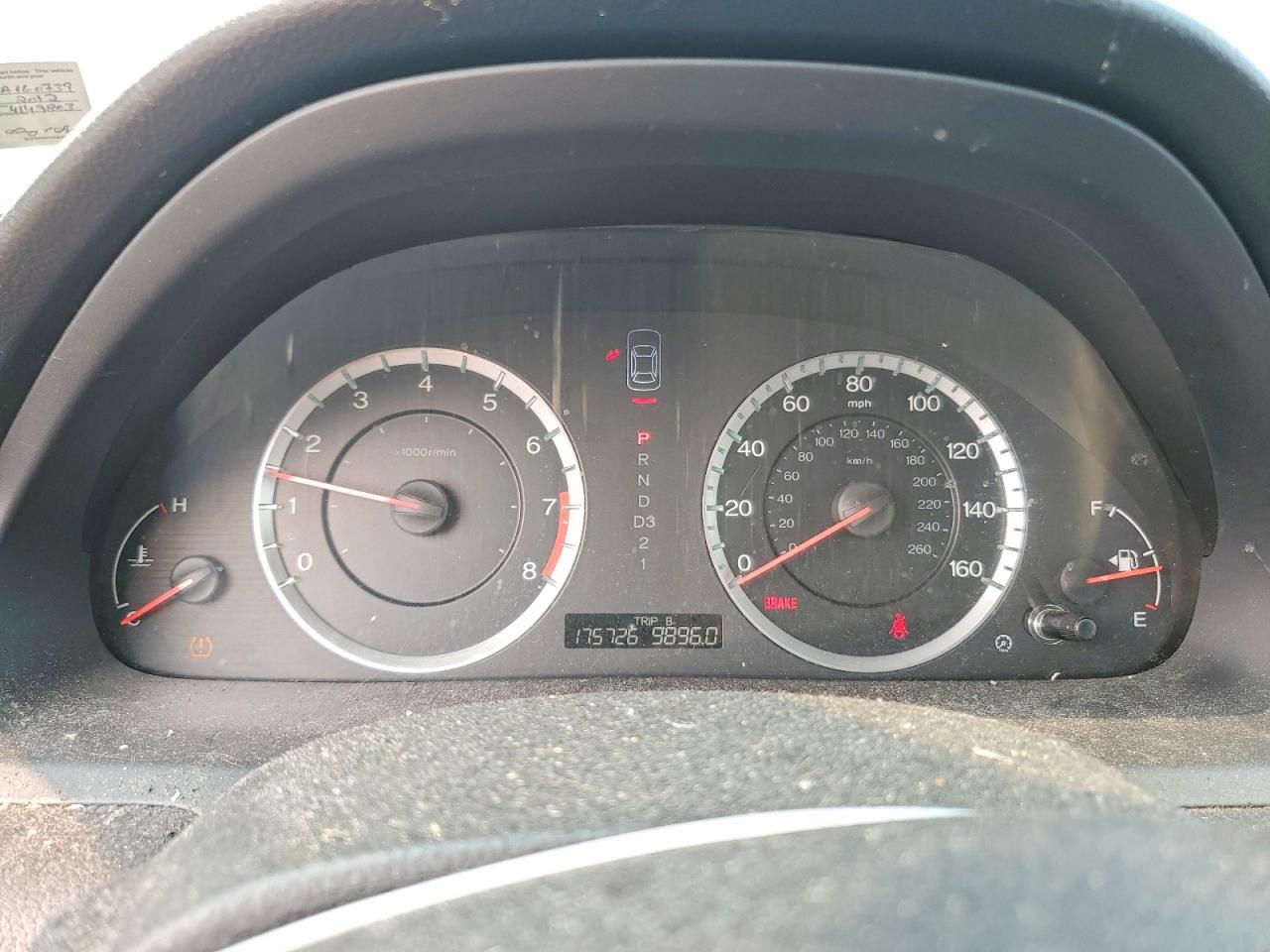 2012 HONDA ACCORD