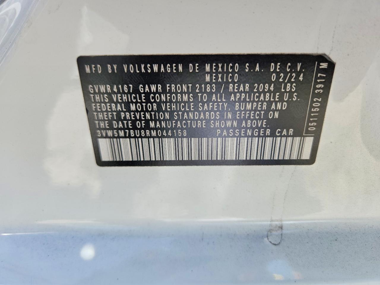 2024 VOLKSWAGEN JETTA