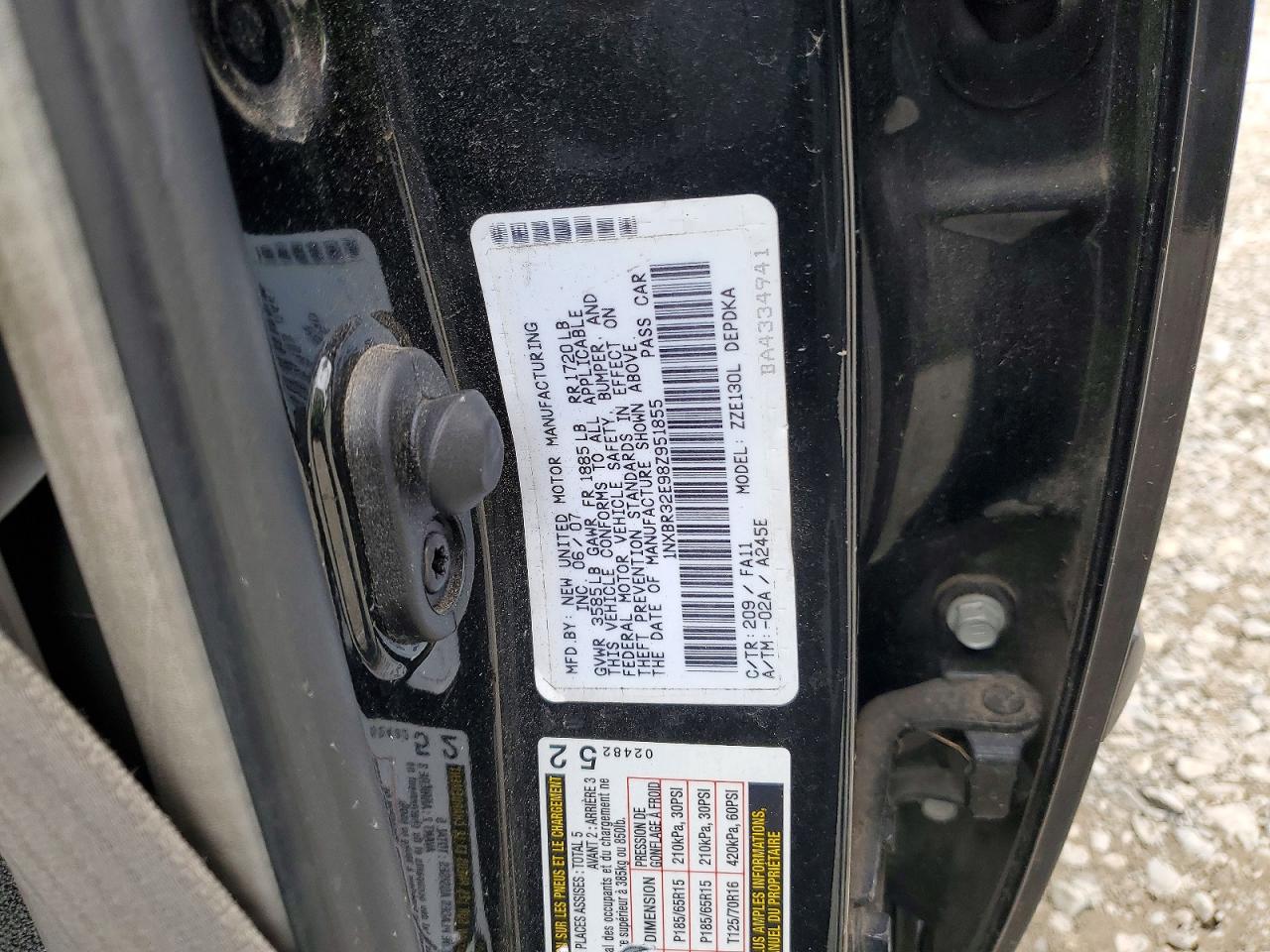 2008 TOYOTA COROLLA