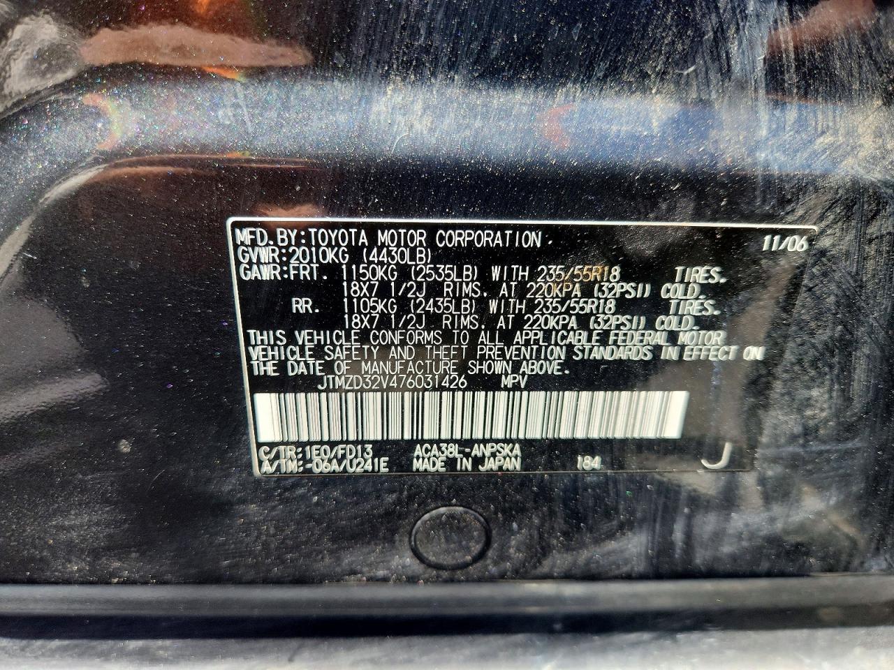 2007 TOYOTA RAV4