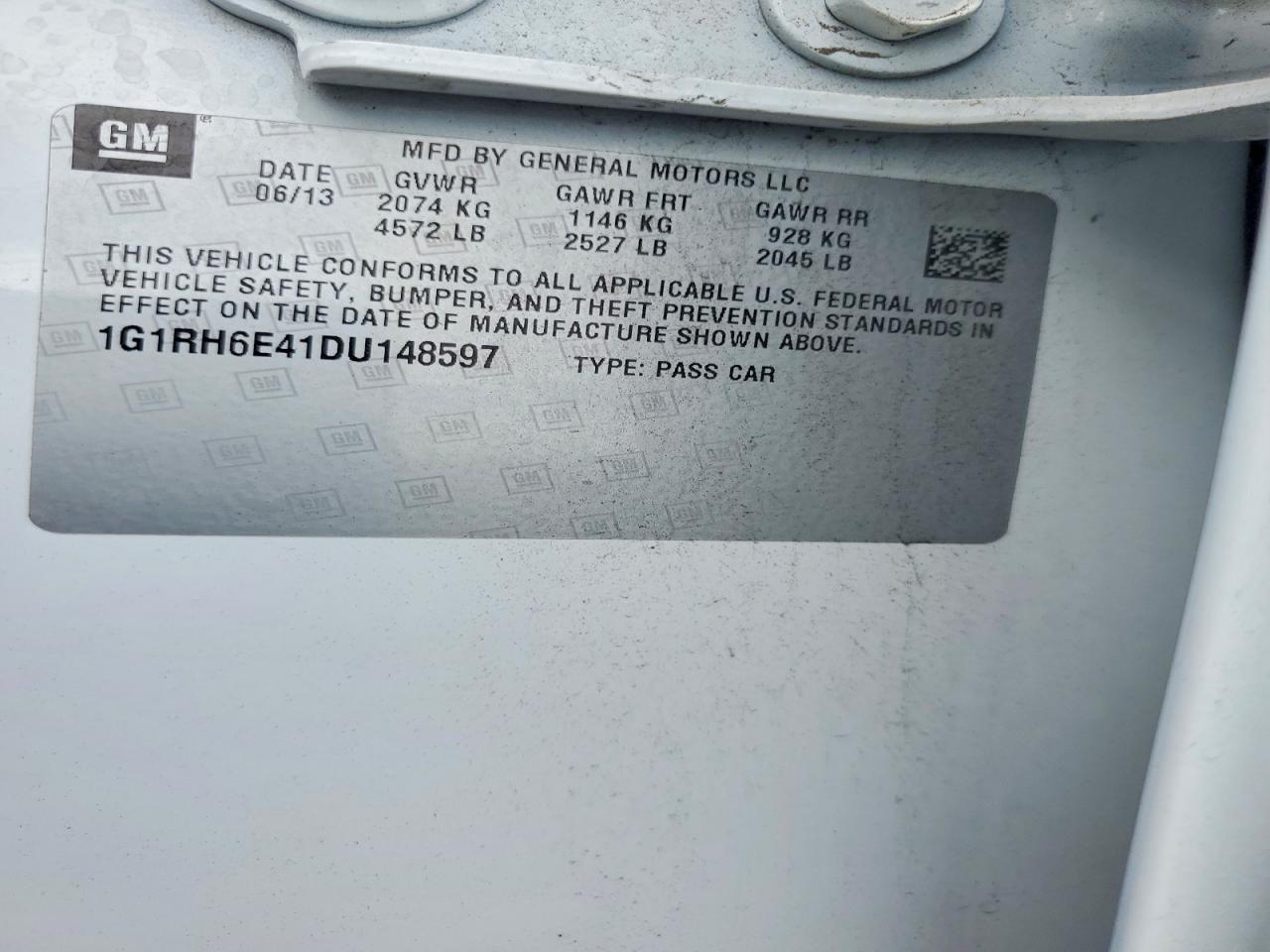 2013 CHEVROLET VOLT