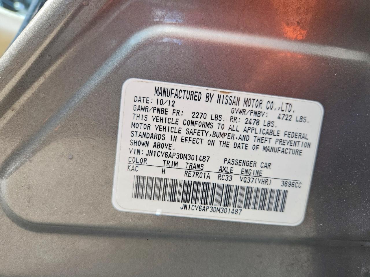 2013 INFINITI G37