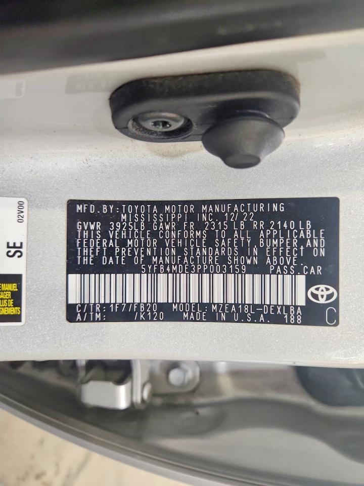 2023 TOYOTA COROLLA