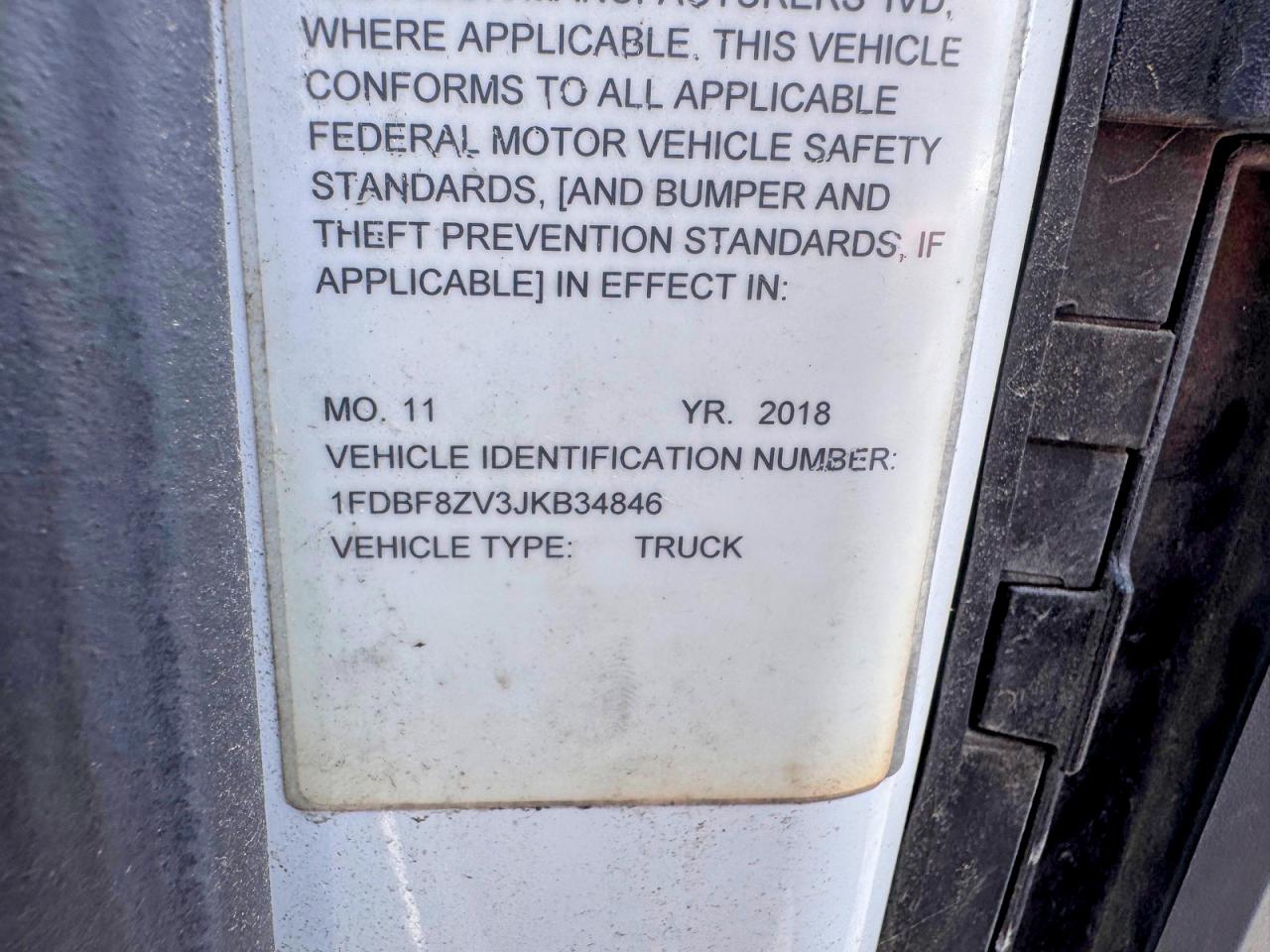 2018 FORD TRANSIT