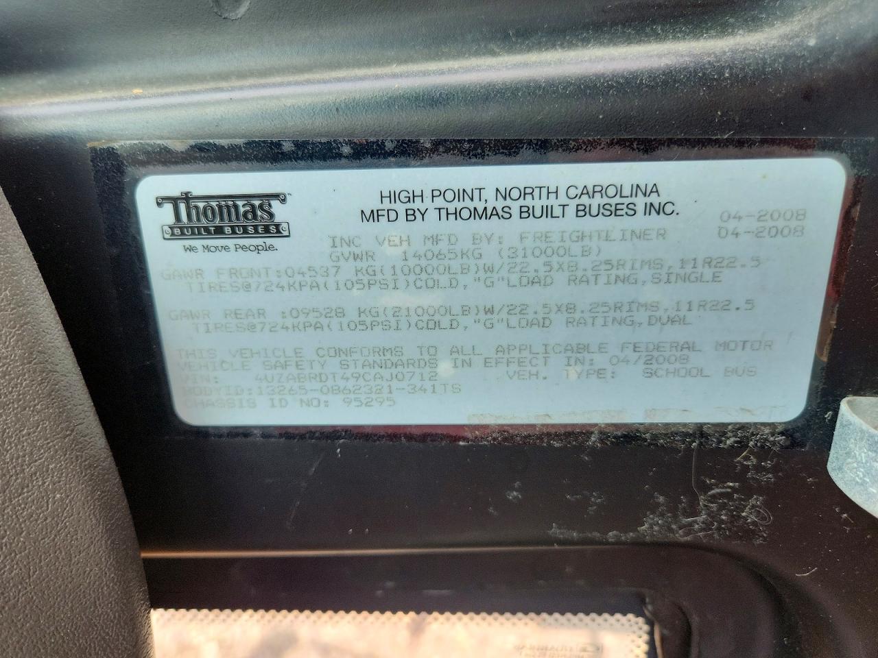 2009 FREIGHTLINER ALL OTHER