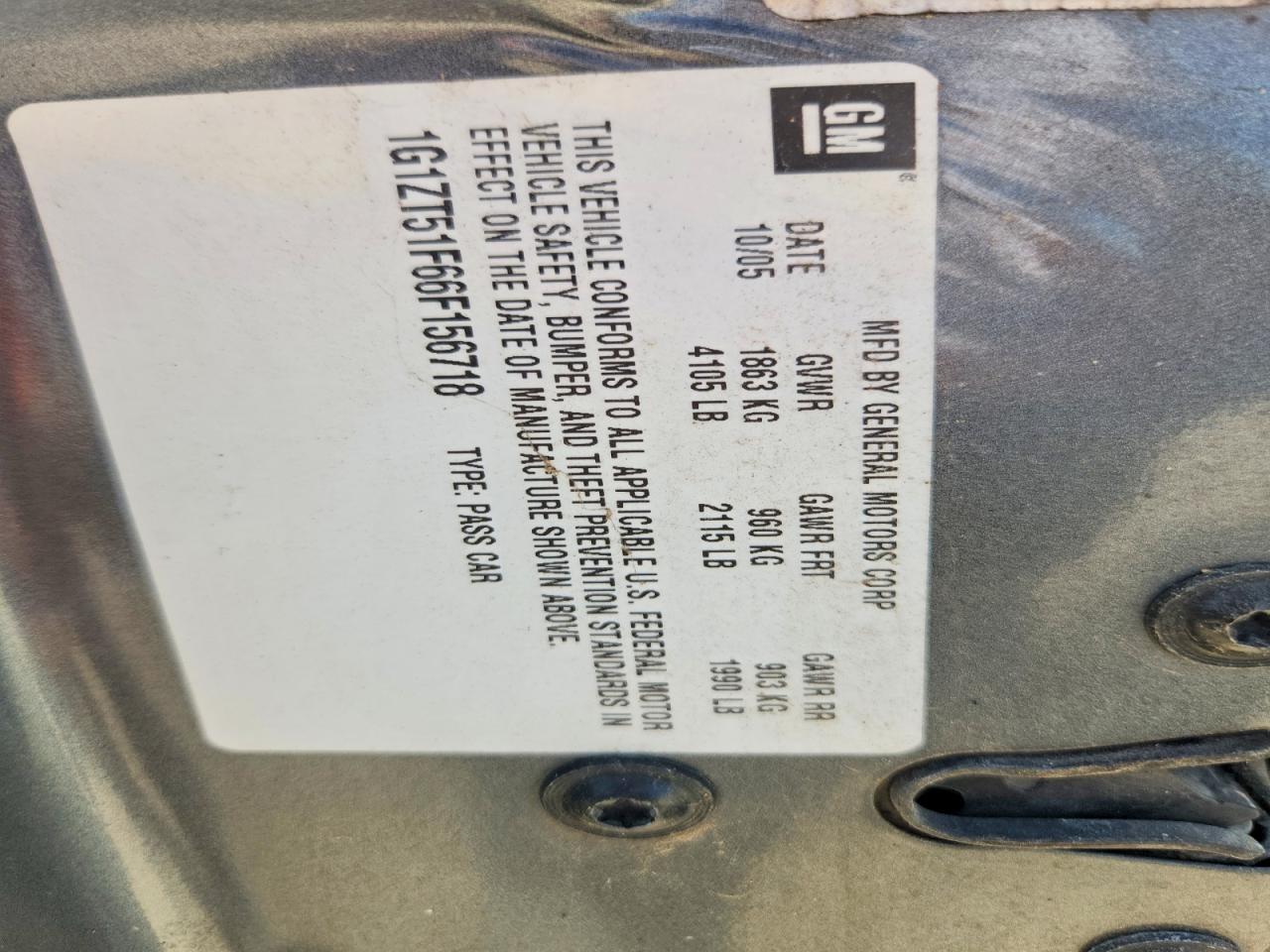 2006 CHEVROLET MALIBU