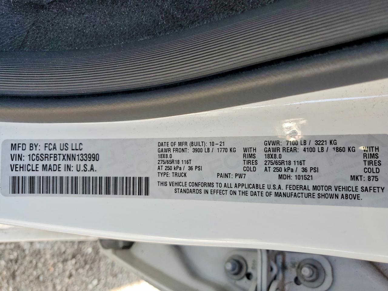 2022 RAM 1500