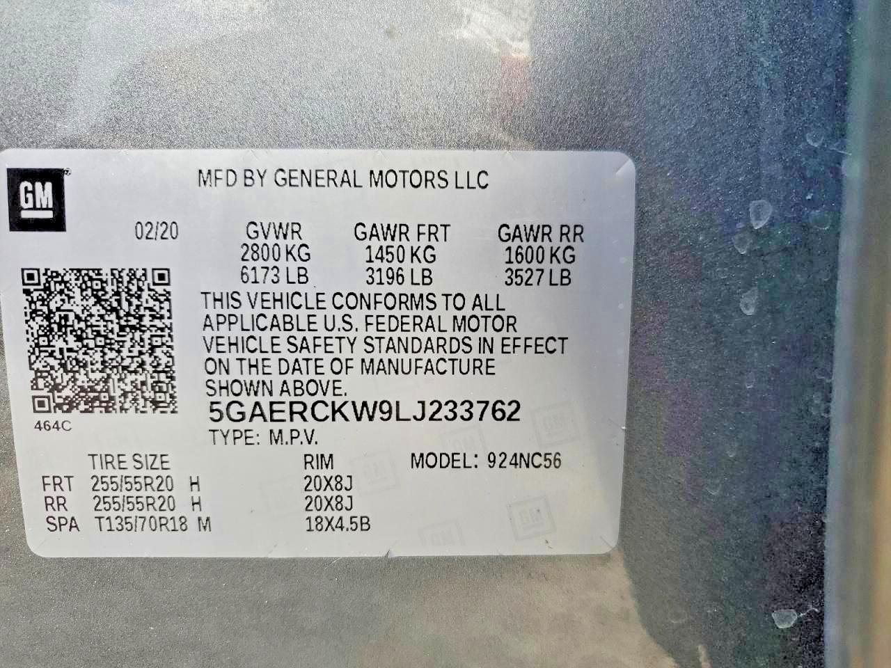 2020 BUICK ENCLAVE