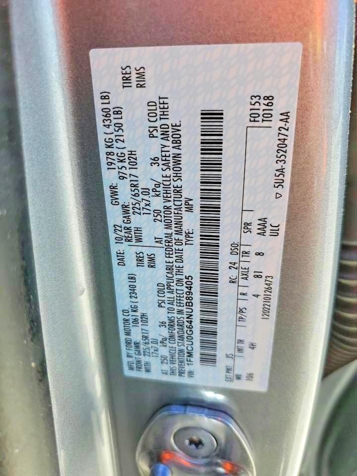 2022 FORD ESCAPE