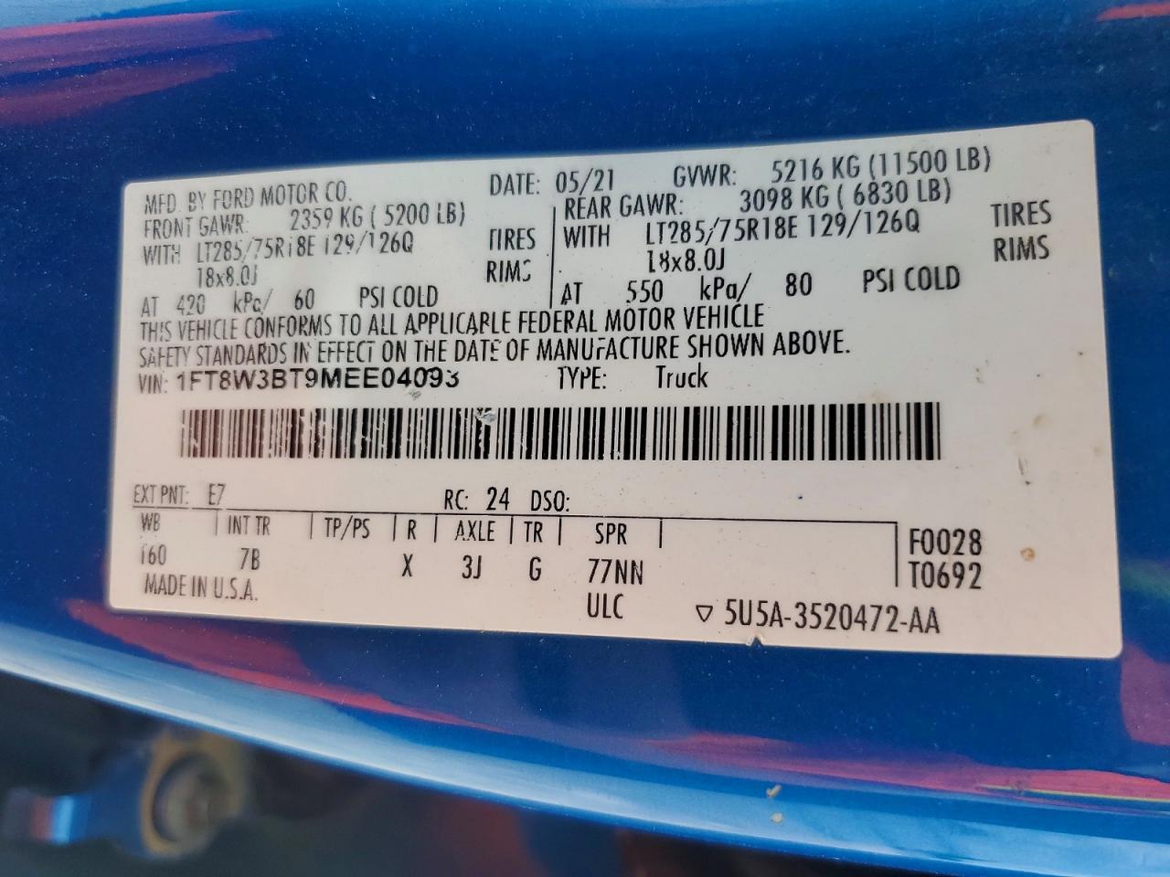 2021 FORD F350