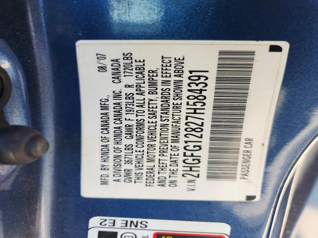 2007 HONDA CIVIC