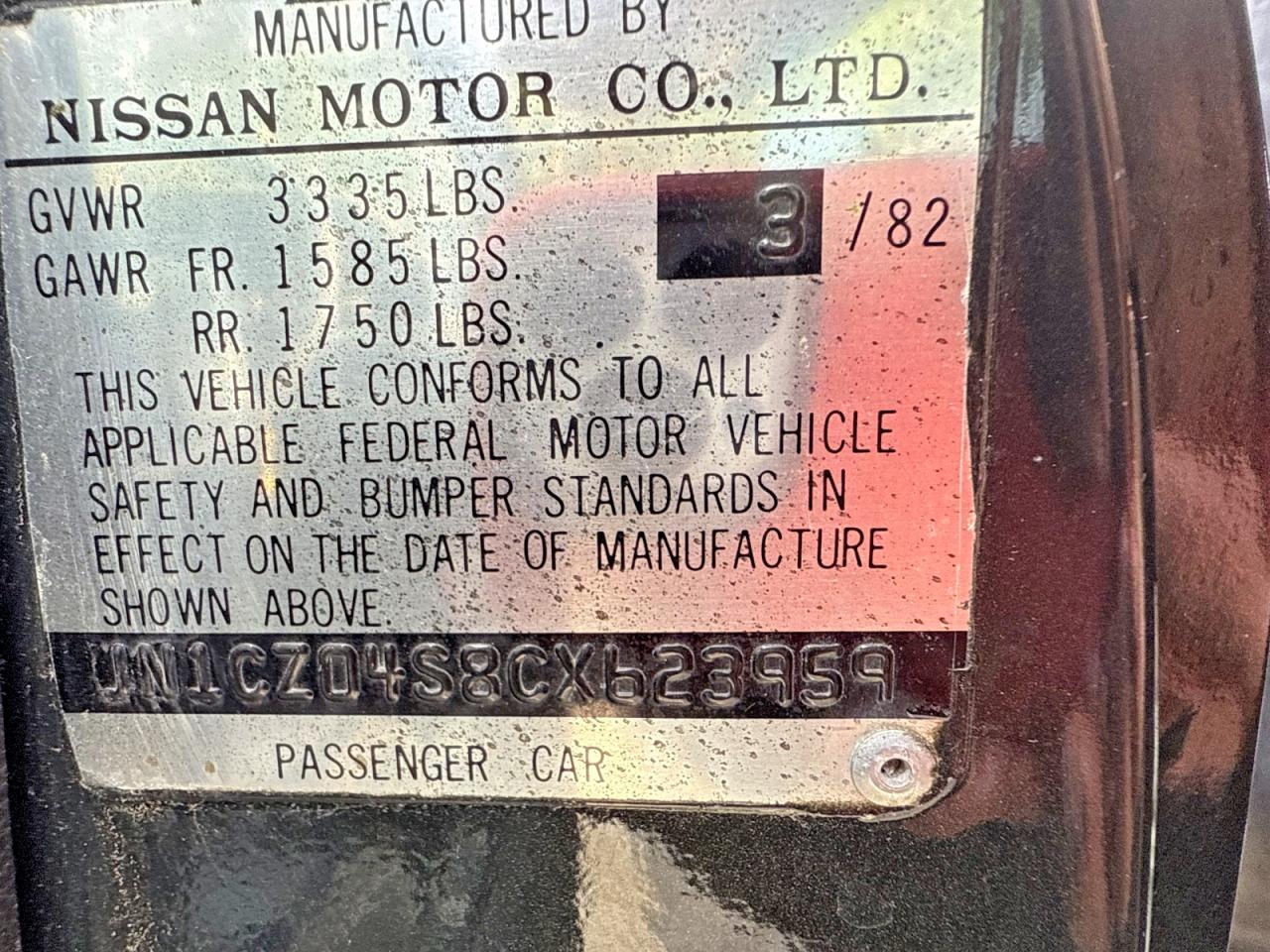 1982 DATSUN 280