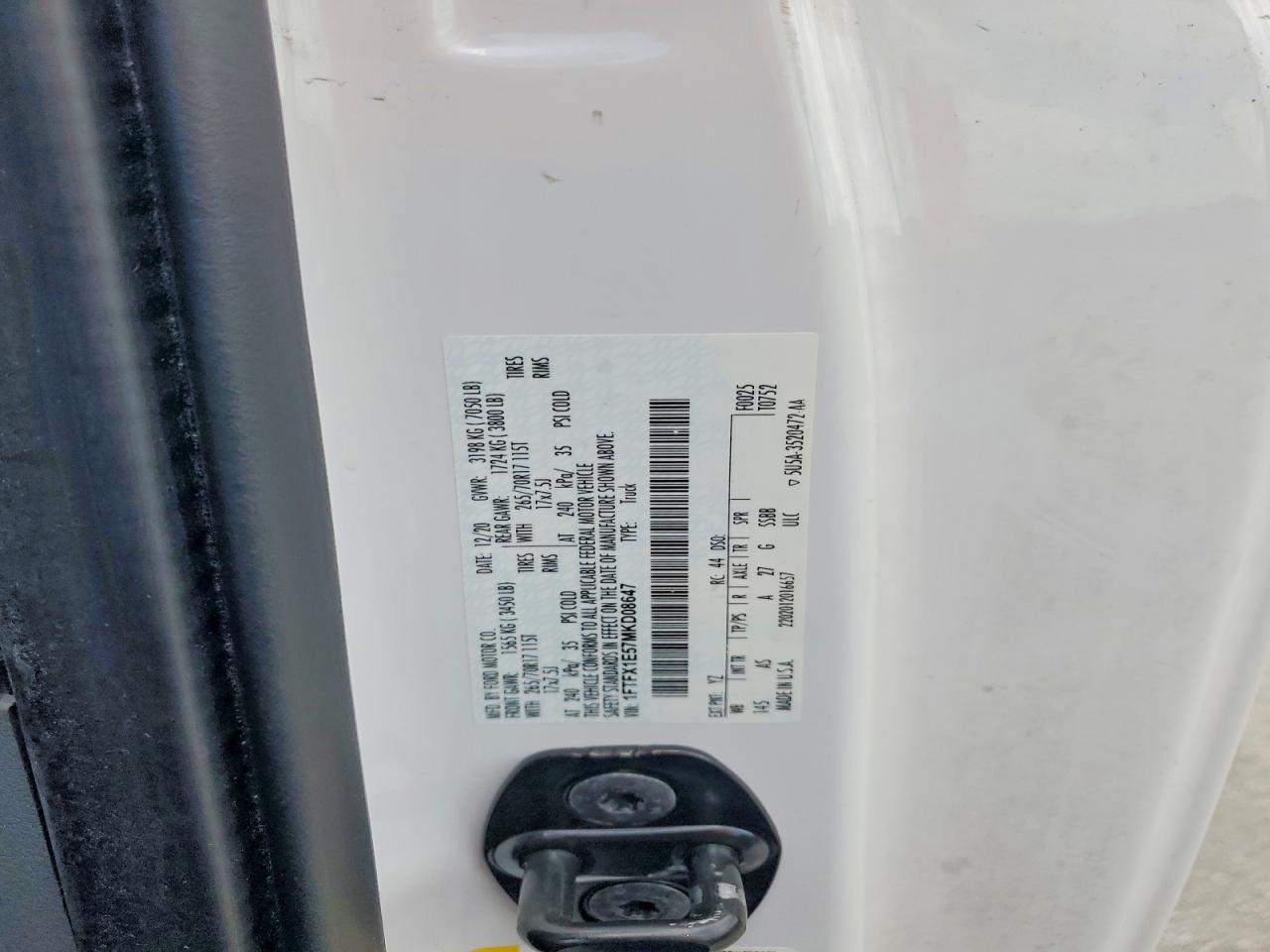 2021 FORD F150