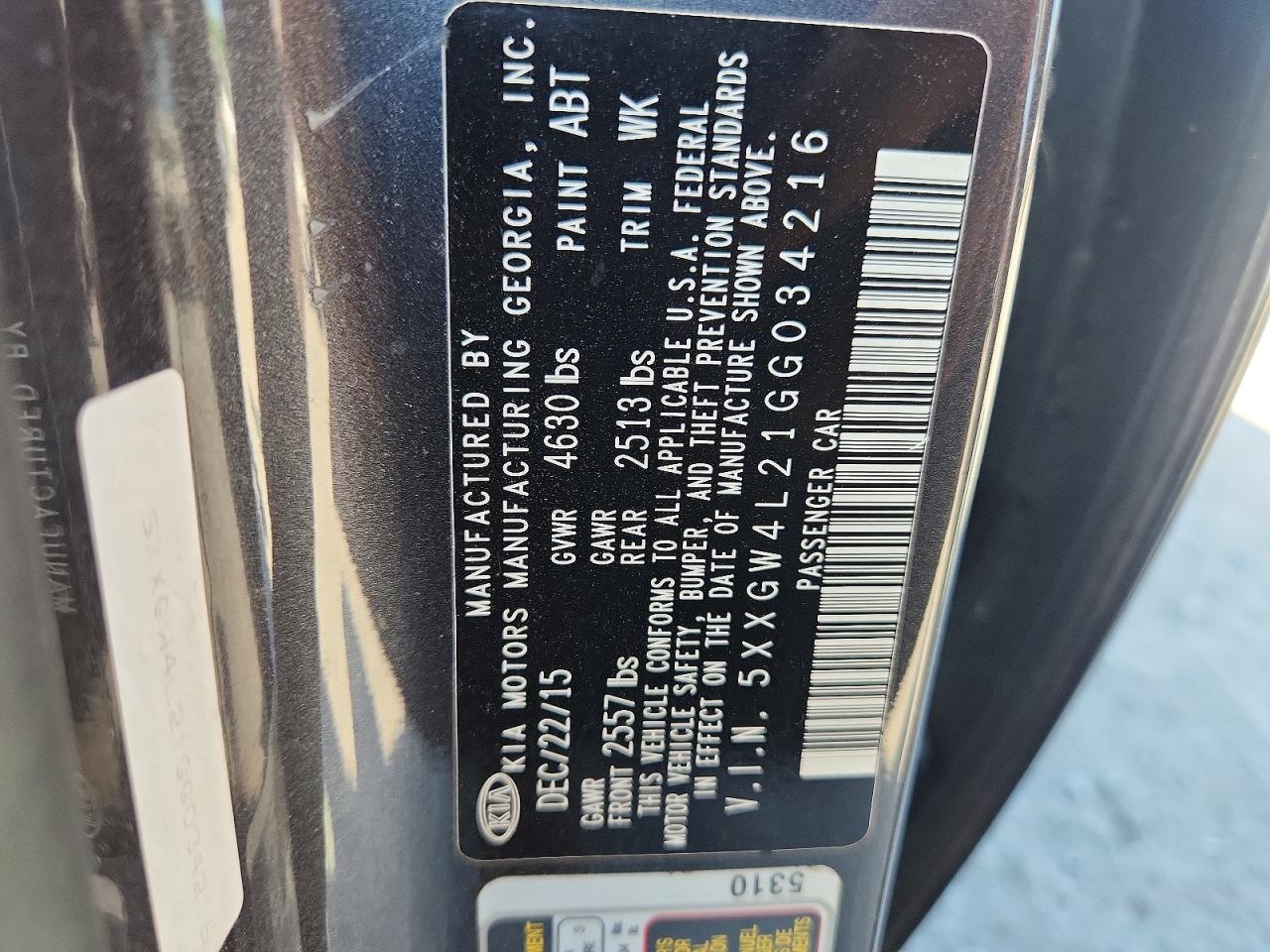 2016 KIA OPTIMA