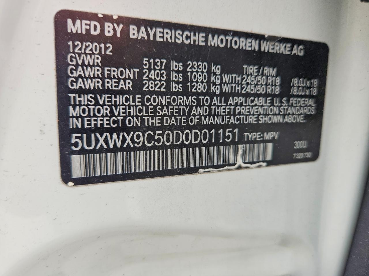 2013 BMW X3