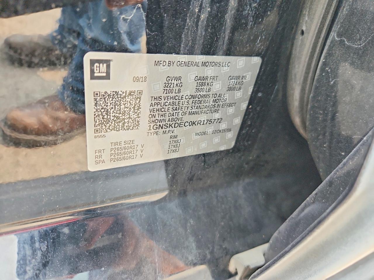 2019 CHEVROLET TAHOE