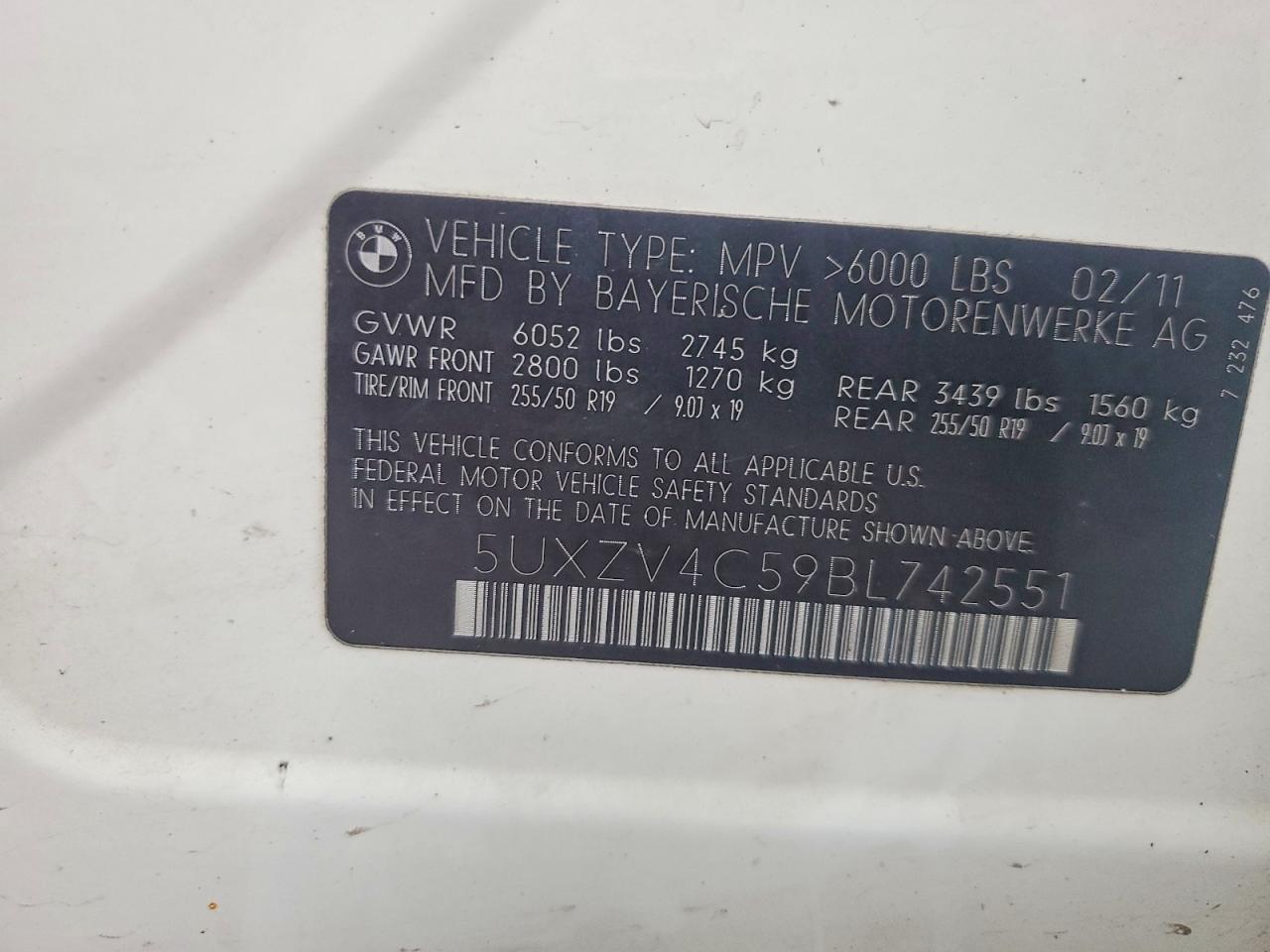 2011 BMW X5