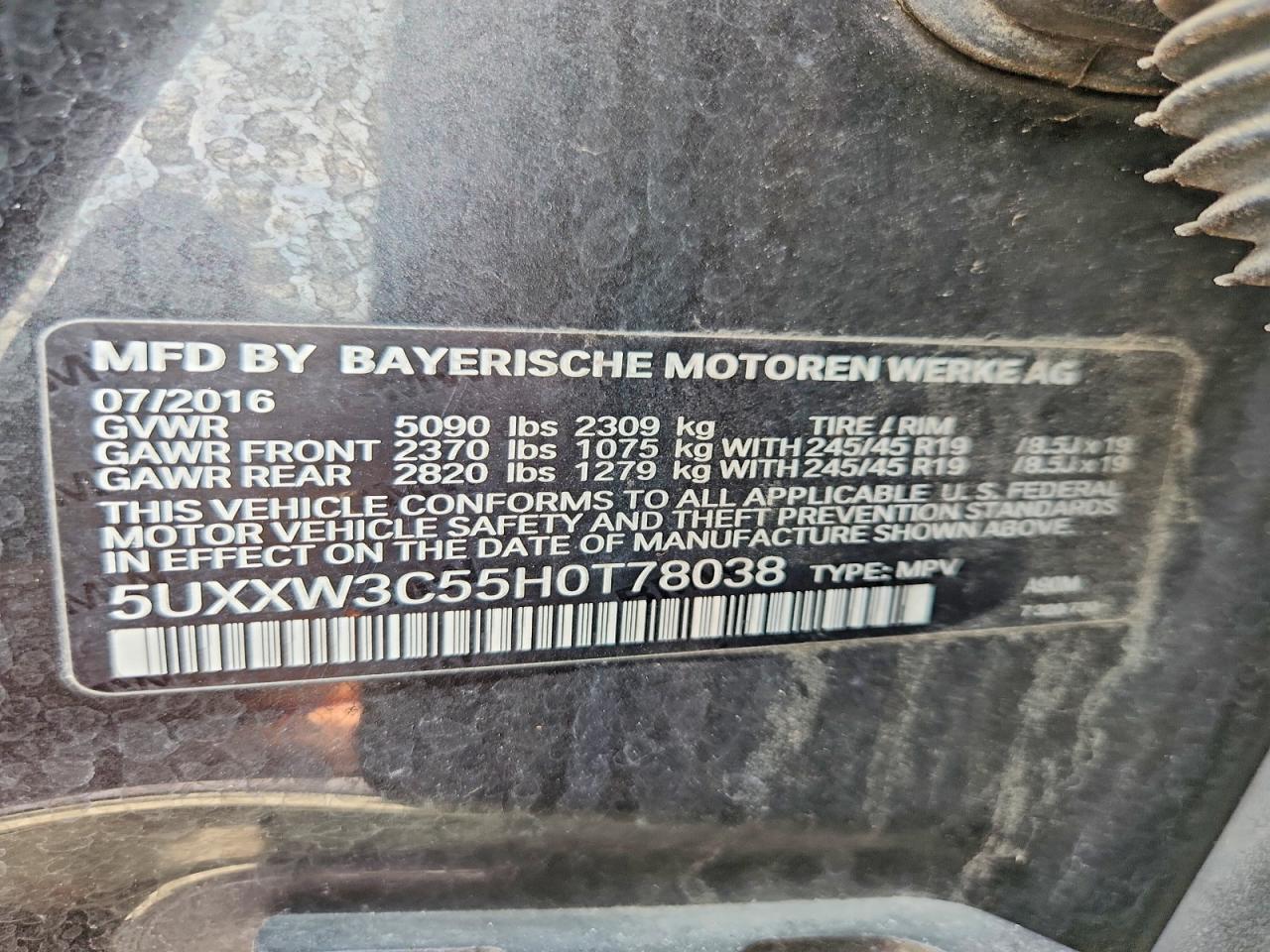 2017 BMW X4